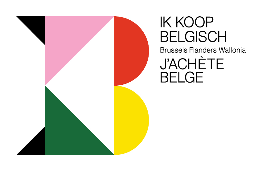 Ik Koop Belgisch logo design Lauren Grusenmeyer